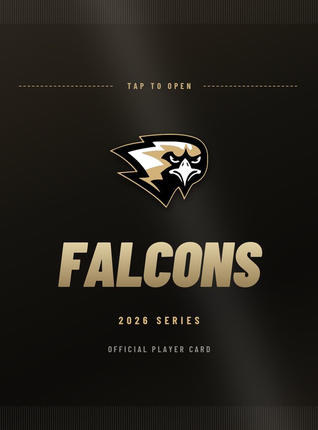 A sealed Falcons card pack